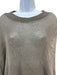 Brunello Cucinelli Size M Gray Linen Round Neck Knit 1/2 sleeve Sweater Gray / M