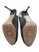 Jimmy Choo Shoe Size 38.5 Silver Glitter Peep Toe Slingback Stiletto Pumps Silver / 38.5