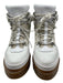 Adidas x Ivy Park Shoe Size 7.5 White & Beige Leather Upper Gum sole Boots White & Beige / 7.5