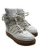 Adidas x Ivy Park Shoe Size 7.5 White & Beige Leather Upper Gum sole Boots White & Beige / 7.5
