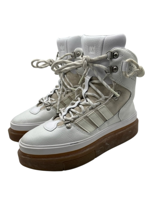 Adidas x Ivy Park Shoe Size 7.5 White & Beige Leather Upper Gum sole Boots White & Beige / 7.5