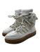 Adidas x Ivy Park Shoe Size 7.5 White & Beige Leather Upper Gum sole Boots White & Beige / 7.5