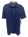 Sid Mashburn Size S Blue Cotton Solid Polo Men's Short Sleeve Blue / S