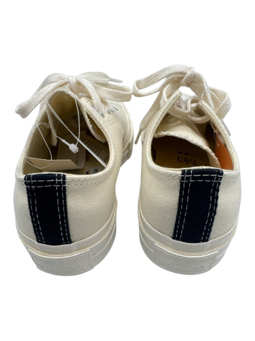 Converse x Comme Des Garcon Shoe Size 4 White Canvas Lace Up Low Top Sneakers White / 4