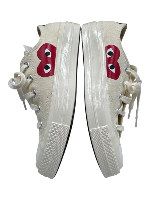 Converse x Comme Des Garcon Shoe Size 4 White Canvas Lace Up Low Top Sneakers White / 4