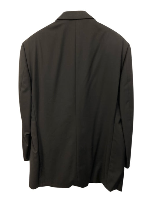 Zegna Black Wool Solid 2 Button Men's Suit Black / 54