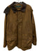 JJ Farmer Size M Tan Cotton Blend Solid Leather Detail Men's Jacket Tan / M