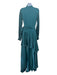 PatBo Size 6 Teal Green Polyester Blend Sash Wrap Maxi High Low Dress Teal Green / 6