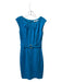 Trina Turk Size Est Small Blue Rayon Blend Sleeveless Back Zip Boat Neck Dress Blue / Est Small