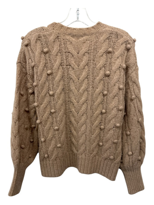 Ann Mashburn Size M light brown Merino Wool & Cashmere Long Sleeve Sweater light brown / M