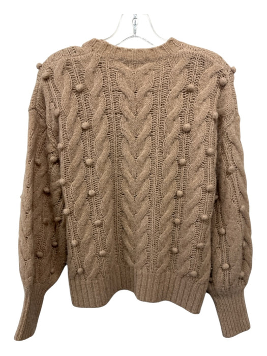 Ann Mashburn Size M light brown Merino Wool & Cashmere Long Sleeve Sweater light brown / M