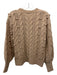 Ann Mashburn Size M light brown Merino Wool & Cashmere Long Sleeve Sweater light brown / M