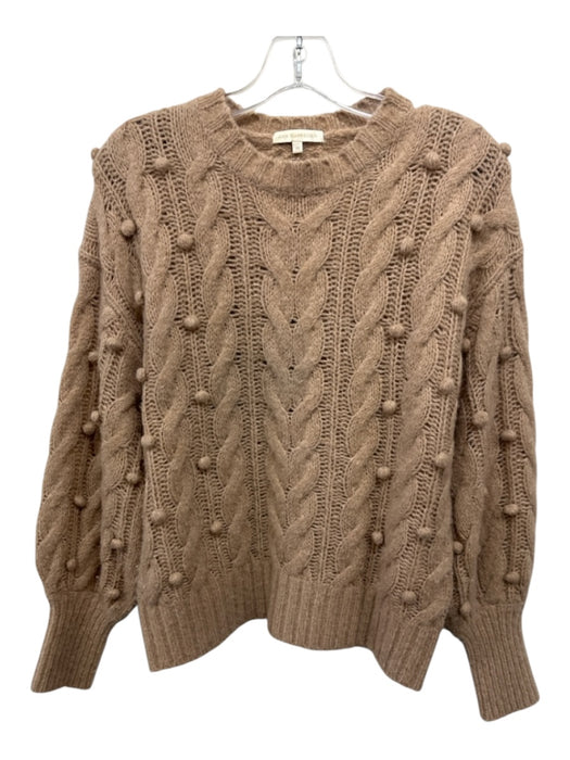 Ann Mashburn Size M light brown Merino Wool & Cashmere Long Sleeve Sweater light brown / M