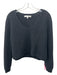 Naked Cashmere Size Small Black Cashmere Long Sleeve Cropped V Neck Sweater Black / Small