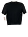 Theory Size P / XS Black & White Ribbed Knit collar Contrast Trim Top Black & White / P / XS