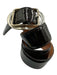 Reptile's House Dark Brown Patent Leather silver tone hardware Oval Buckle Belts Dark Brown / 46 / 85