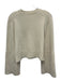 A.L.C. Size S Cream White Wool Blend Knit Long Wide Sleeve Ribbed Hem Sweater Cream White / S