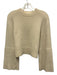 A.L.C. Size S Cream White Wool Blend Knit Long Wide Sleeve Ribbed Hem Sweater Cream White / S