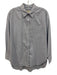 Maeve Size Small Light Blue Cotton Long Sleeve Button Front Patch Pocket Top Light Blue / Small