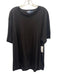 Polo Size XL Black Linen Solid T shirt Crew Men's Short Sleeve Black / XL