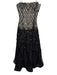 Rose Taft Size Est XS Black Lace Detail Rhinestone Polka dot Tulle Gown Black / Est XS