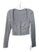 Jonathan Simkhai Size M Gray Rayon Blend Ribbed Hook & Button Cups Top Gray / M