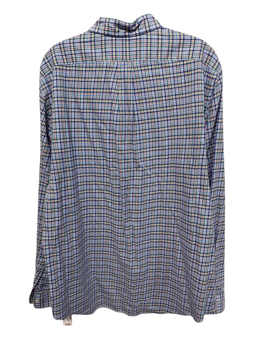 Ralph Lauren Size XL Blue & Multi Cotton Plaid Button Up Men's Long Sleeve Shirt Blue & Multi / XL