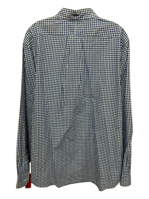 Ralph Lauren Size XL Blue & White Cotton Gingham Button Up Long Sleeve Shirt Blue & White / XL