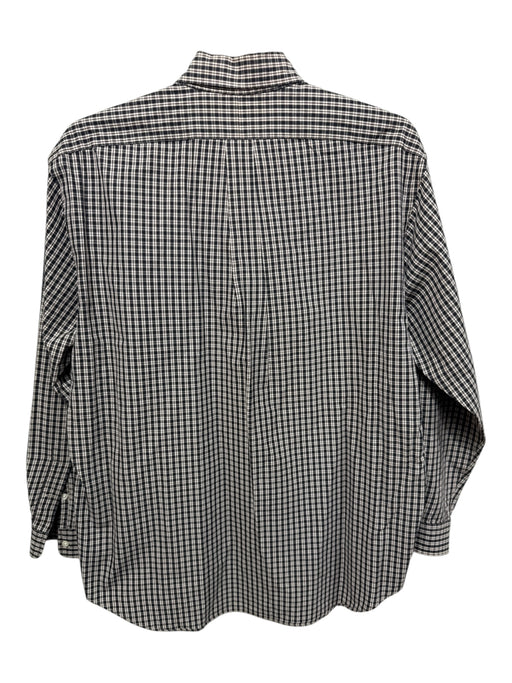 Ralph Lauren Size L Black & Tan Cotton Plaid Button Up Men's Long Sleeve Shirt Black & Tan / L
