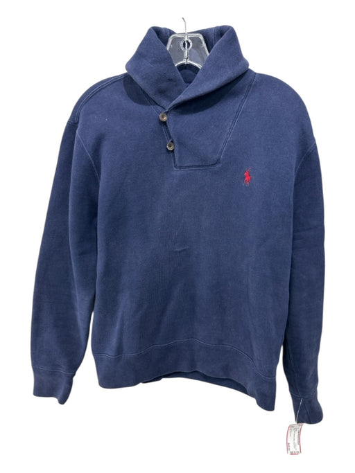 Polo Ralph Lauren Size S Blue Cotton Quarter Button Men's Sweater Blue / S