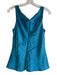Lafayette 148 Size 6 Teal Blue Lined Sleeveless Wide Neck Tank Top Teal Blue / 6