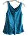 Lafayette 148 Size 6 Teal Blue Lined Sleeveless Wide Neck Tank Top Teal Blue / 6