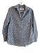 Grayson Size 2 Navy, White & Yellow Cotton Floral Long Sleeve Button Down Top Navy, White & Yellow / 2
