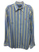 Ralph Lauren Size M Blue & Yellow Cotton Striped Button Up Long Sleeve Shirt Blue & Yellow / M