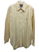 Ralph Lauren Size 16.5 Yellow Cotton Solid Button Up Men's Long Sleeve Shirt Yellow / 16.5