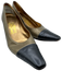 Salvatore Ferragamo Shoe Size 9 Gold & Black Patent Leather Block Heel Pumps Gold & Black / 9