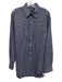 Polo Golf Size M Blue & White Cotton Grid Button Up Men's Long Sleeve Shirt Blue & White / M