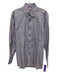 Alan Flusser Size M White & Purple Cotton Plaid Button Up Long Sleeve Shirt White & Purple / M