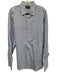 Francesco Atlanta Size Est L Blue & White Cotton Striped Men's Long Sleeve Shirt Blue & White / Est L