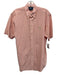 Ralph Lauren Size M Red & White Cotton Seersucker Button Up Men's Short Sleeve Red & White / M