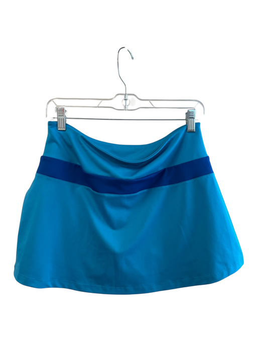 Fila Size Medium Blue No Fabric Tag 3 Stripe Stretch Waist built in shorts Skort Blue / Medium