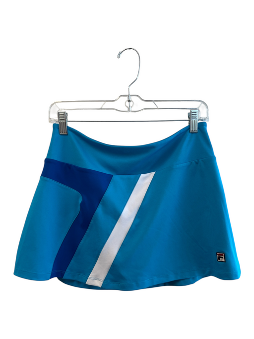 Fila Size Medium Blue No Fabric Tag 3 Stripe Stretch Waist built in shorts Skort Blue / Medium