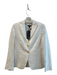 Zanella Size 4 White Acetate Blend Textured 2 button Made in Italy Blazer White / 4