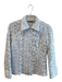 Samuel Dong Size Medium White Cotton Embroidered Textured Front Zip Jacket White / Medium