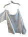 Tibi Size Medium White Cotton Long Sleeve asymetrical Ruffle Accent Dress White / Medium