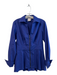 Finley Size Small Royal Blue Cotton Blend Front Zip Collared Lightweight Jacket Royal Blue / Small