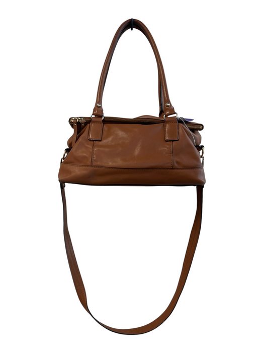 Kate Spade Brown Leather Double Handle Shoulder & Crossbody Straps Top Zip Bag Brown / Medium