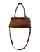 Kate Spade Brown Leather Double Handle Shoulder & Crossbody Straps Top Zip Bag Brown / Medium