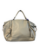 Ora Delphine Ivory Pebbled Leather Rosegold Hardware Double Handle Top Zip Bag Ivory / Large