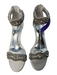 Antonio Melani Shoe Size 8 Silver Fabric Rhinestone Embellished Mid Heel Shoes Silver / 8